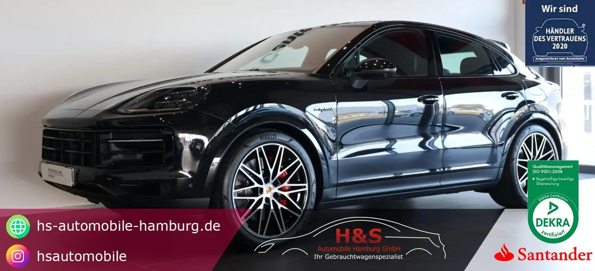 Porsche Cayenne Coupe S E-Hybrid Schwarz - 1