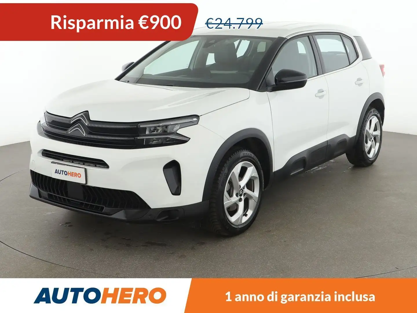 Citroen C5 Aircross 1.2 Mild-Hybrid You 136 CV e-DCS 6 MHEV Blanc - 1