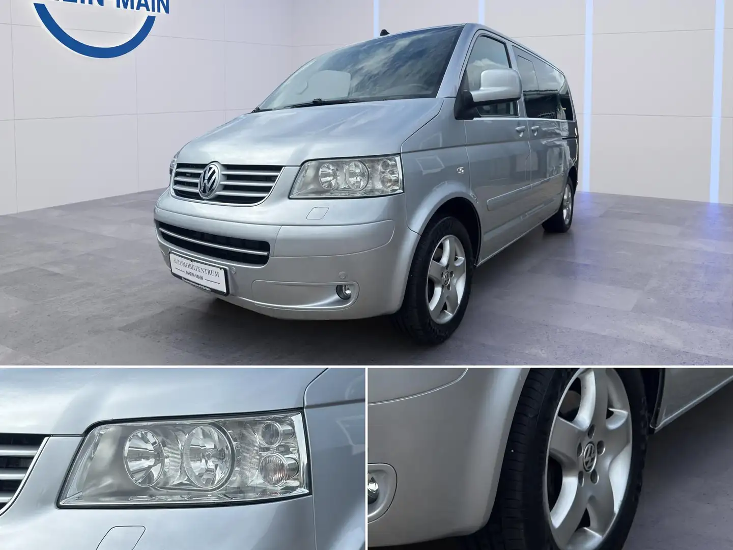 Volkswagen T5 Multivan HIGHLINE 2xSchiebetür Kindersitz Leder AHK Silber - 2