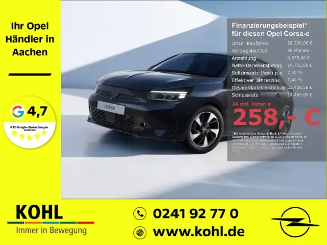 Opel Corsa-e GS 156PS 51kWh PDCv+h Klimaautom Allwetter Rückfah
