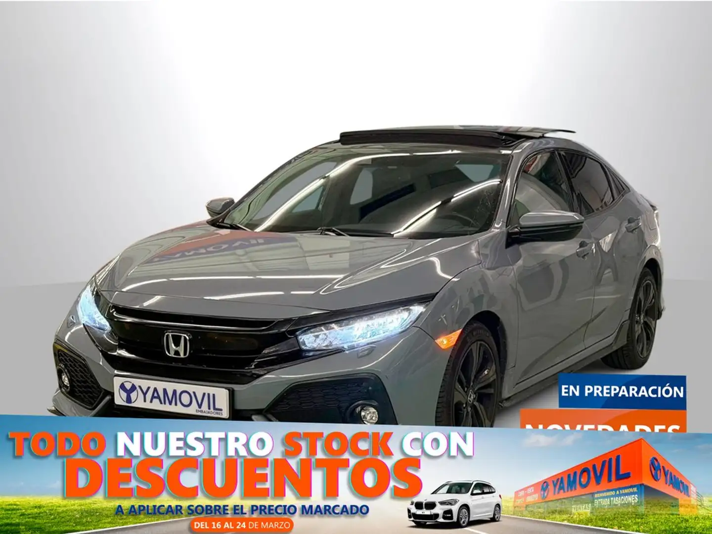Honda Civic 1.5 VTEC Turbo Sport Plus Gris - 1