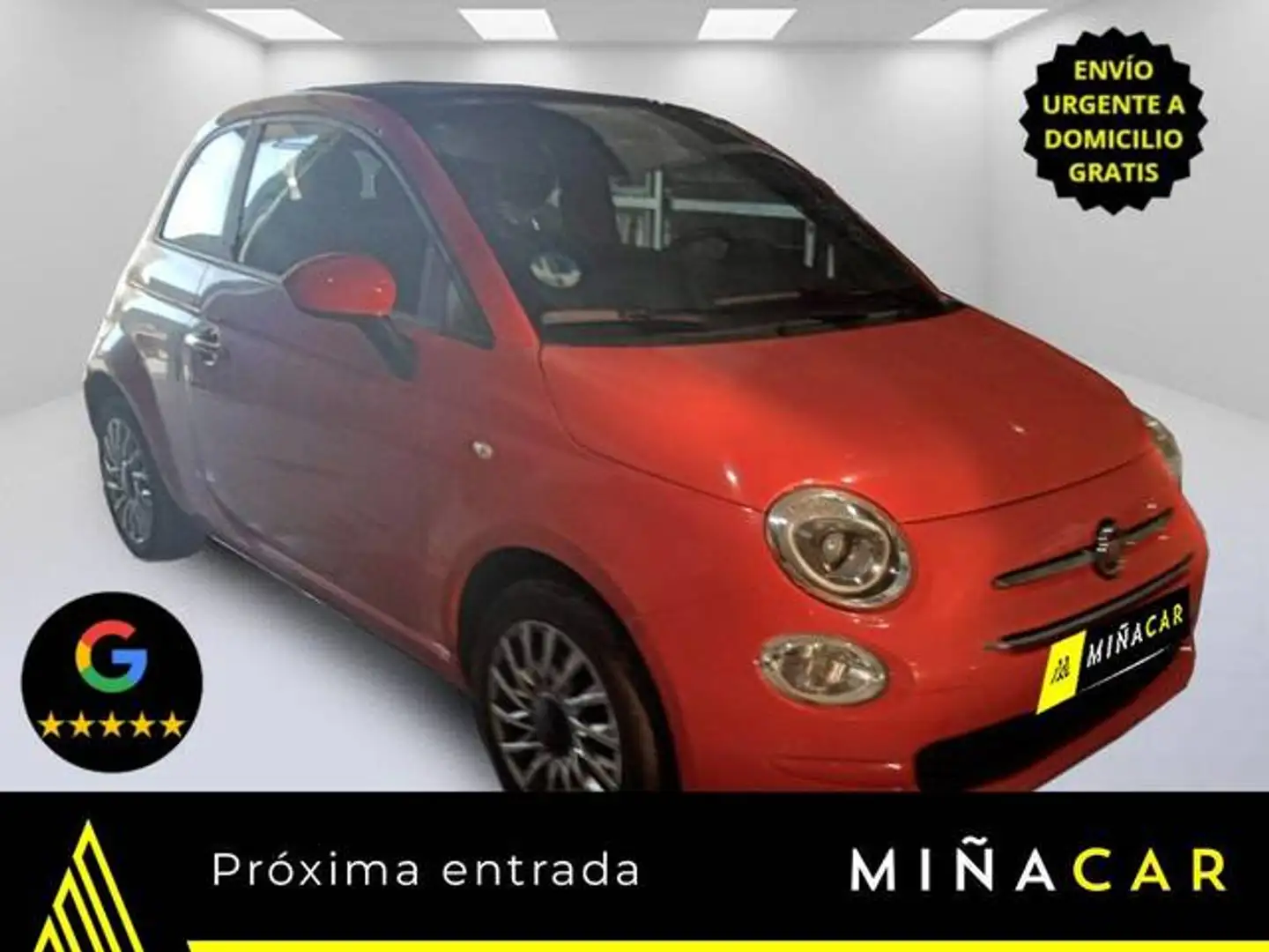 Fiat 500C 1.0 GSE Lounge Rojo - 1
