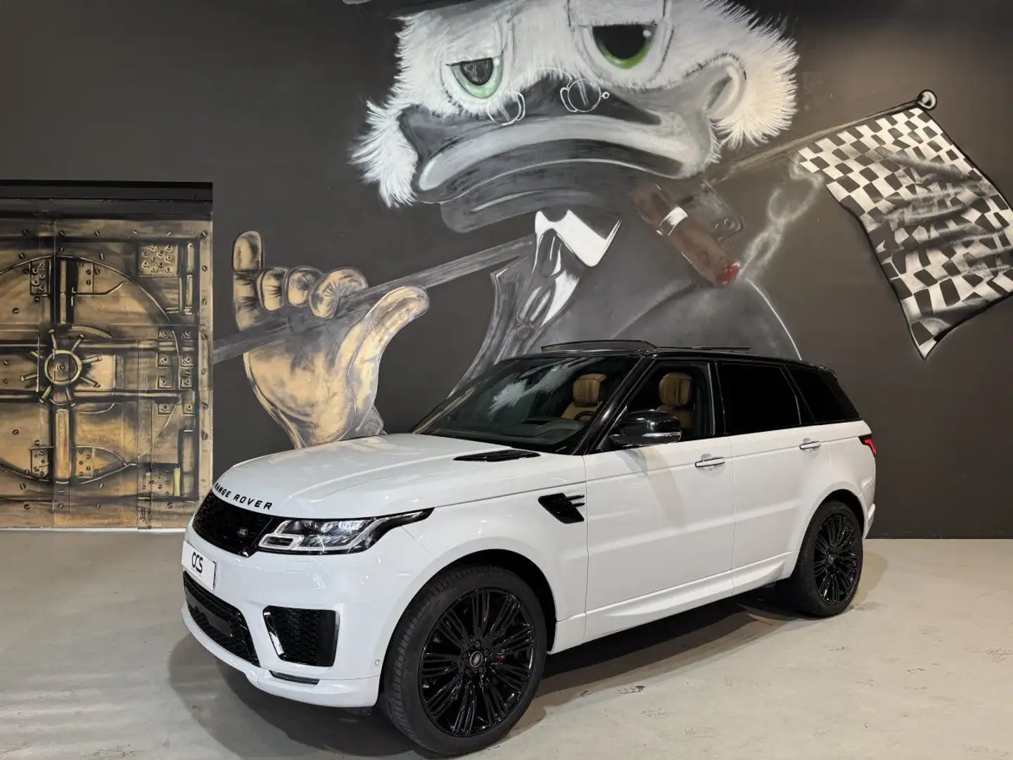 Land Rover Range Rover Sport D350 3.0 Autobiography Dynamic - 6 cylindres DIESEL Blanc - 1
