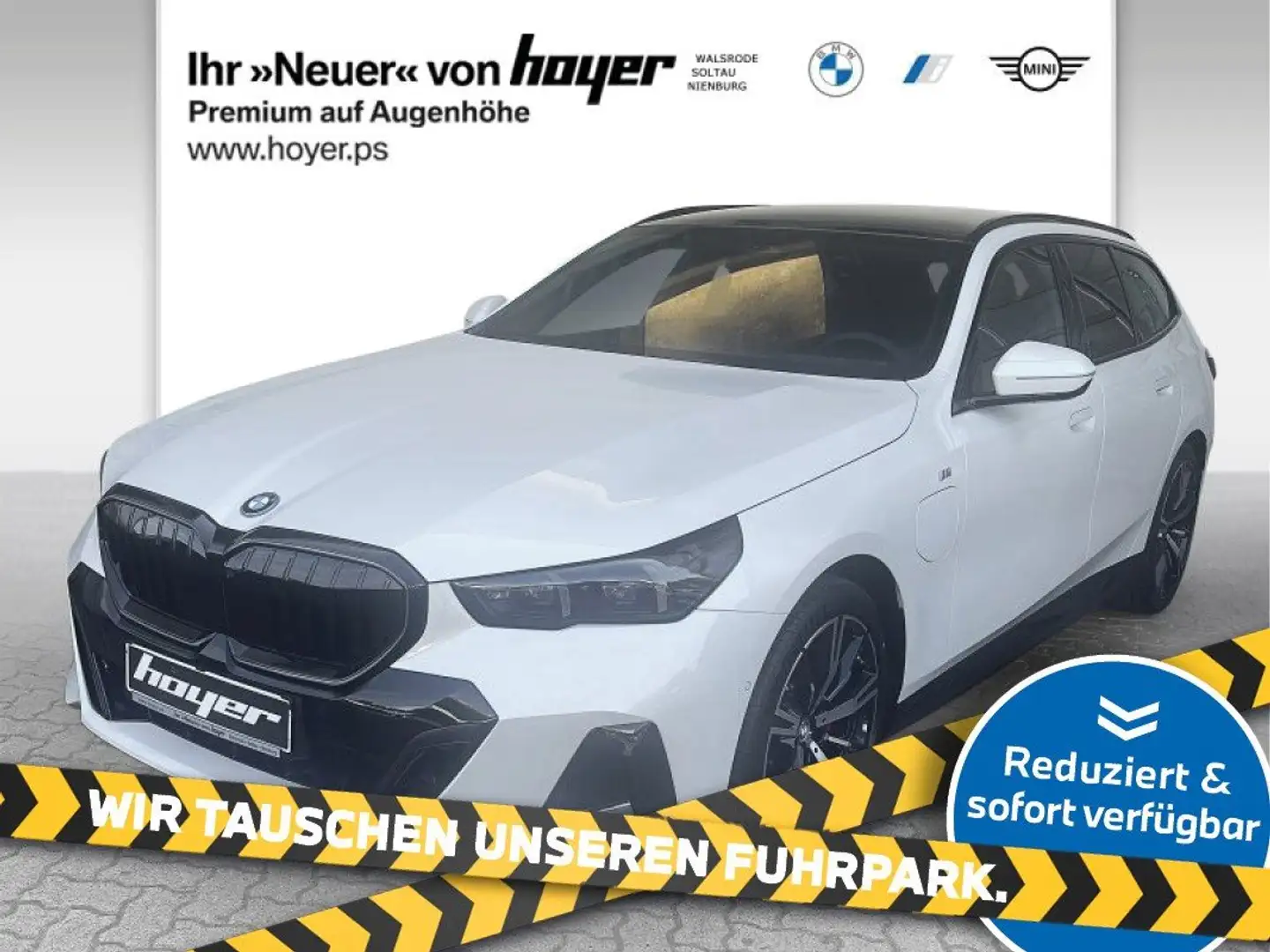BMW 530 e xDrive Touring A M Sportpaket AHP Pano Bowers&Wi Weiß - 1