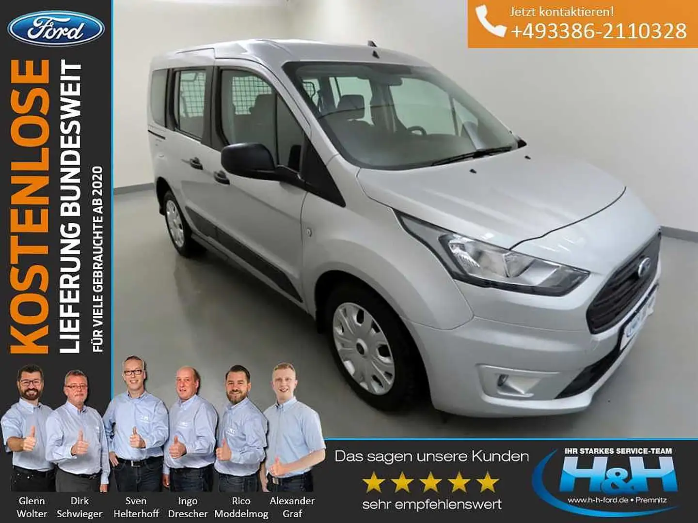Ford Transit Connect 1.5 220 L1 Trend Tempomat Plateado - 1