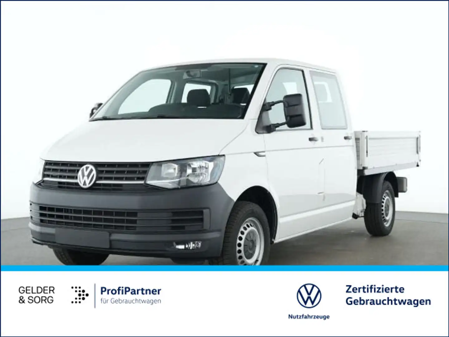 Volkswagen T6 Transporter Doka AHK*Kugelkopf/Maulkupplung Weiß - 1