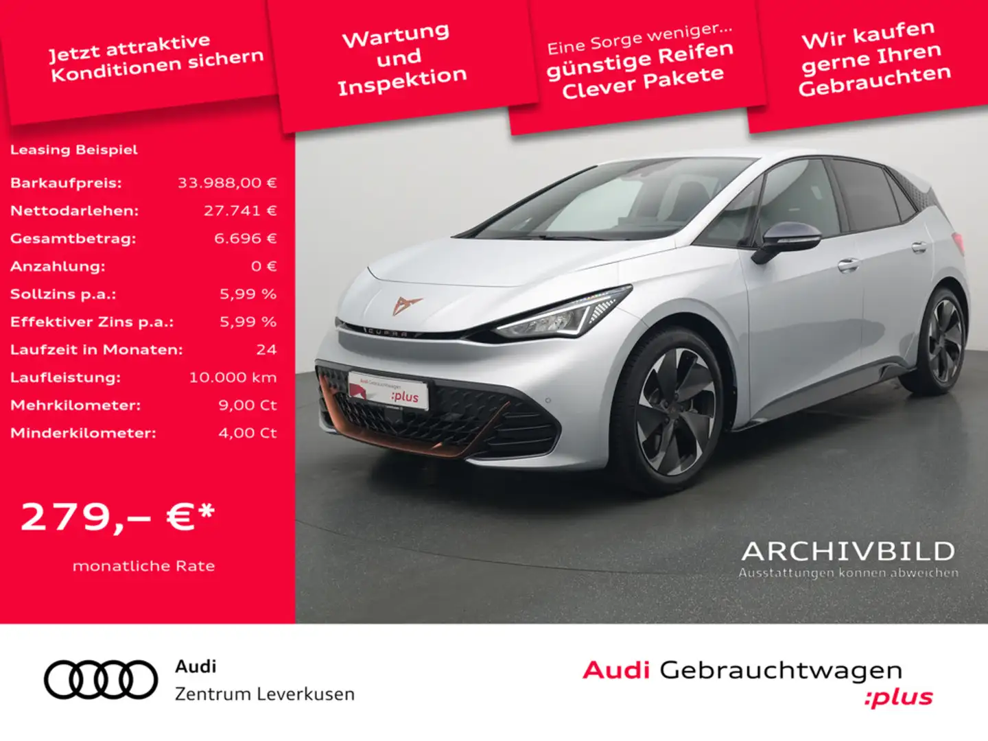 CUPRA Born LED SHZ KAM VIRT PDC Schwarz - 1