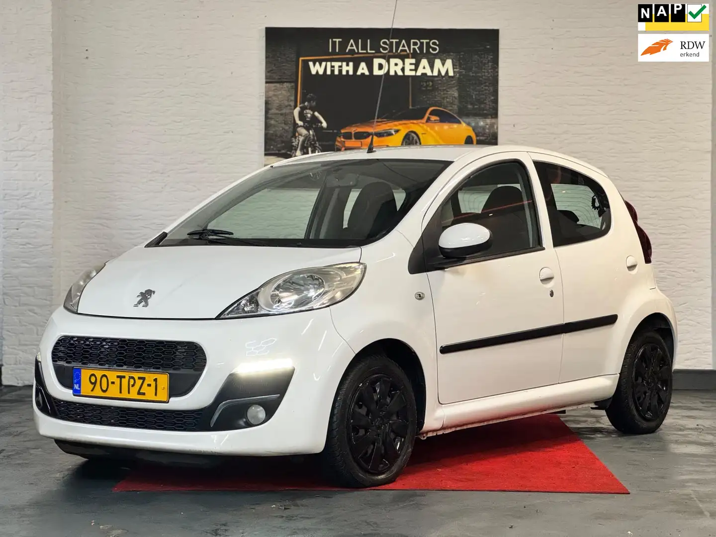 Peugeot 107 1.0 Active/AIRCO/LAGE KM MET NAP/5DEURS Alb - 1