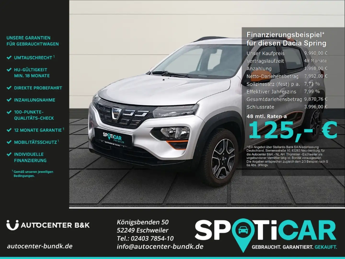 Dacia Spring Comfort Plus Navi Apple CarPlay DAB Rückfahrkam. D Argent - 1