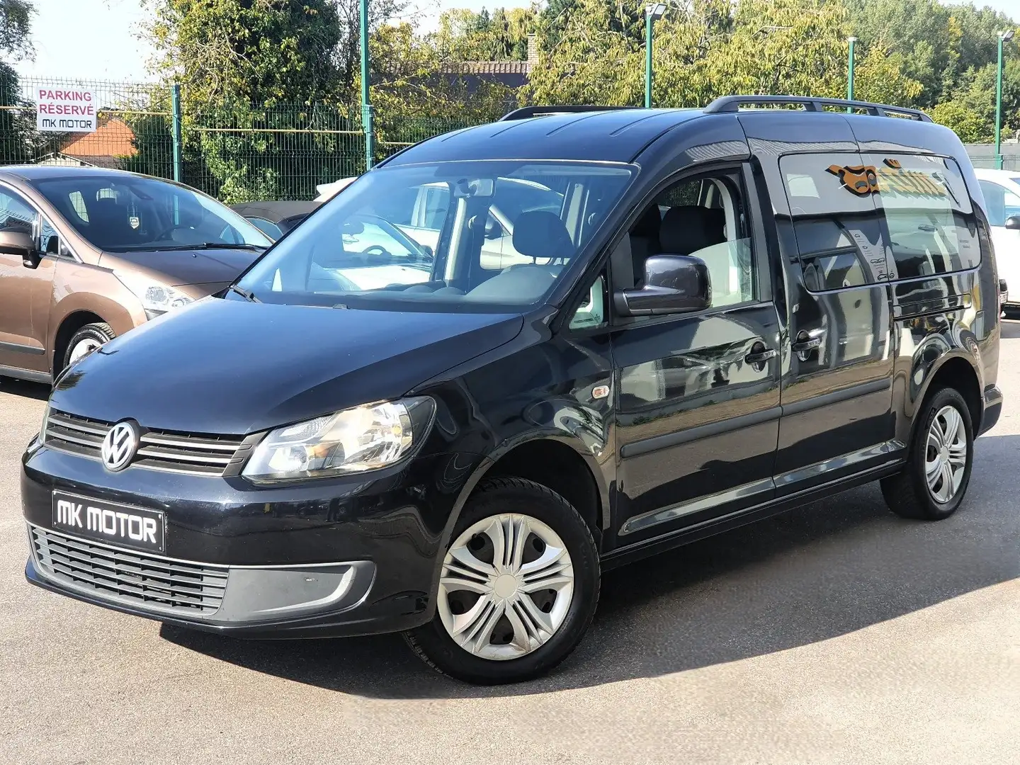 Volkswagen Caddy 🟢1.2 ESSENCE 105CV DOUBLE CABINE - 5 PLACES Noir - 1