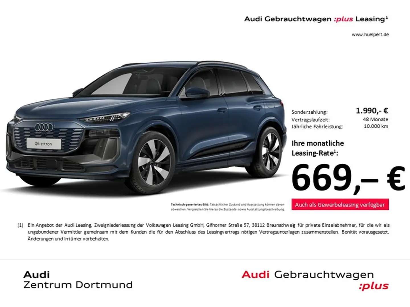 Audi Q6 e-tron quattro S LINE WÄRMEPUMPE 360°CAM LM20 Bleu - 1