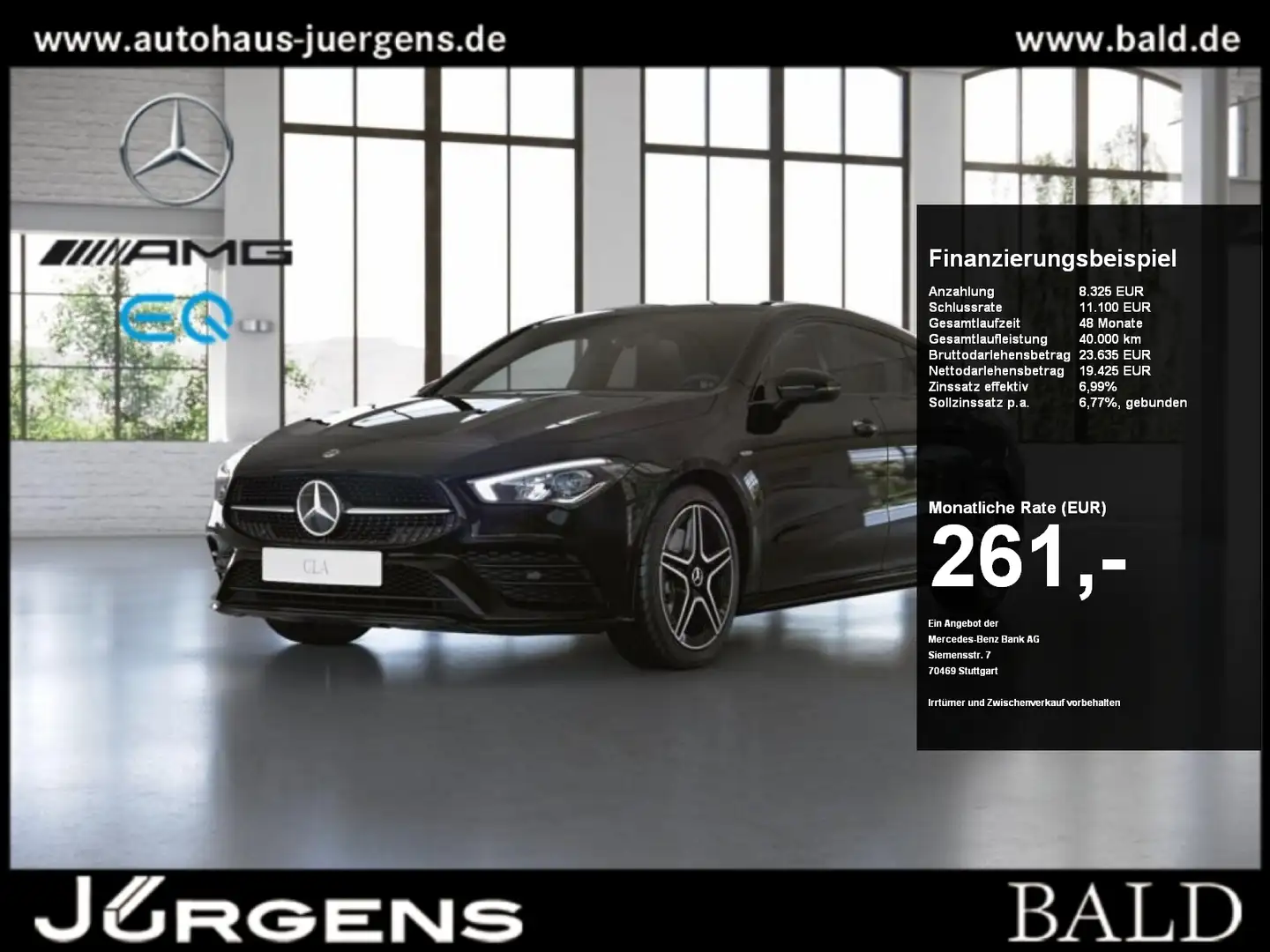 Mercedes-Benz CLA 250 e SB AMG-Sport/LED/Cam/AHK/Night/Ambi/18 Black - 1