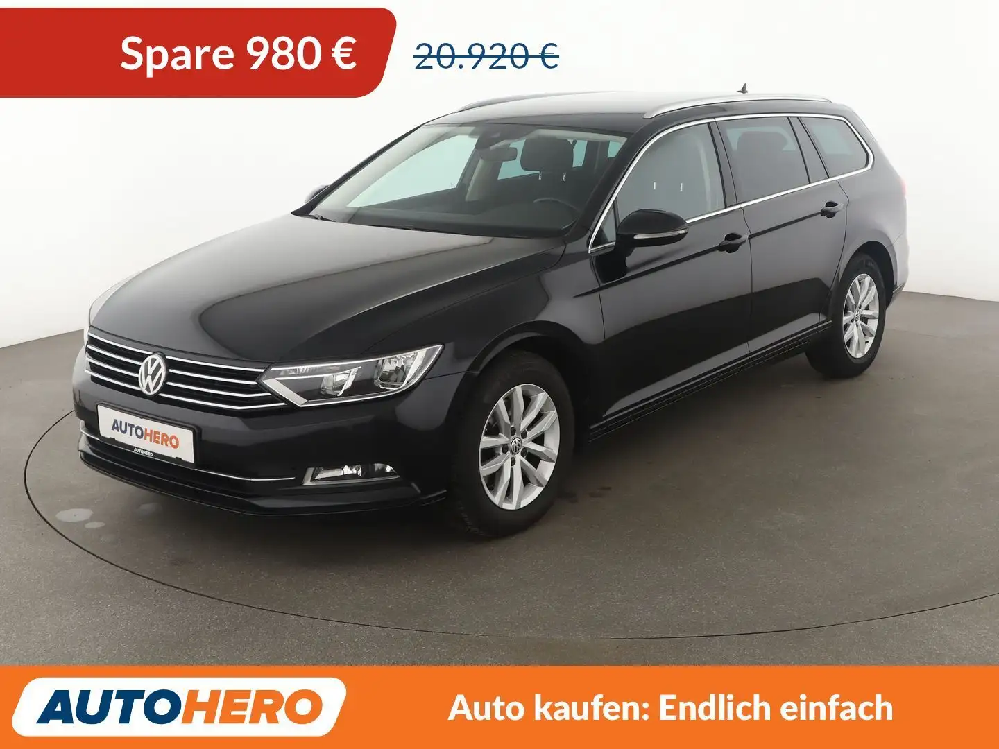 Volkswagen Passat 2.0 TDI Comfortline BMT Aut.*NAVI*ACC*PDC*SHZ* Schwarz - 1