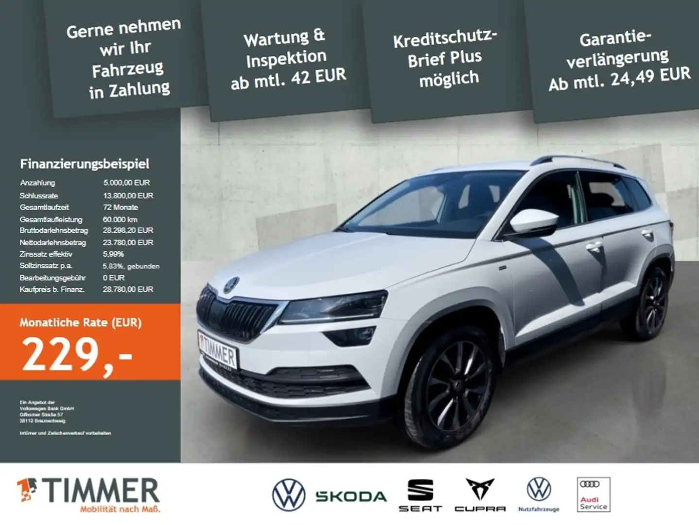 Skoda Karoq 2.0 TDI DSG 4x4 DRIVE *AHK *CANTON *ACC *VIRTUAL Alb - 2
