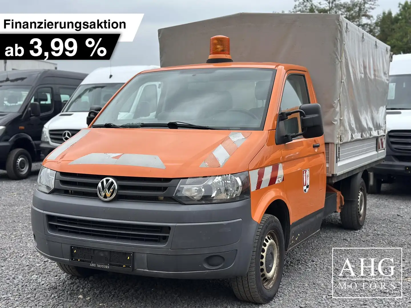 Volkswagen T5 4Motion Lang Pritsche Differentialsperre AHK 14 Orange - 1