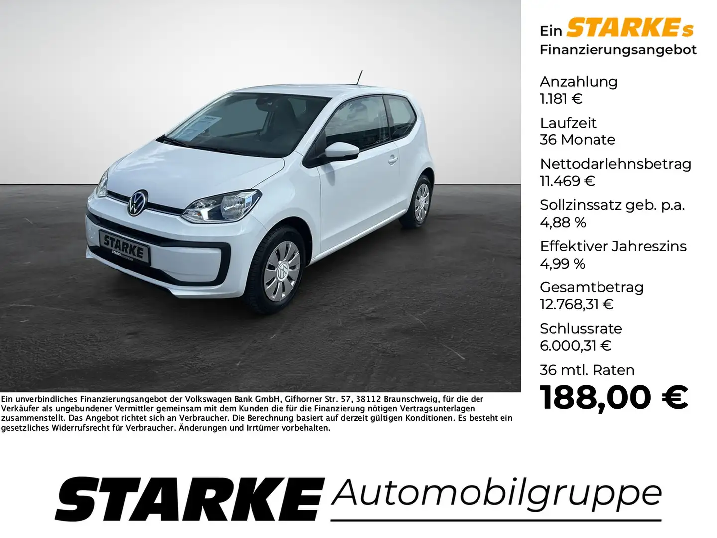 Volkswagen up! 1.0 MPI move up! Bianco - 1