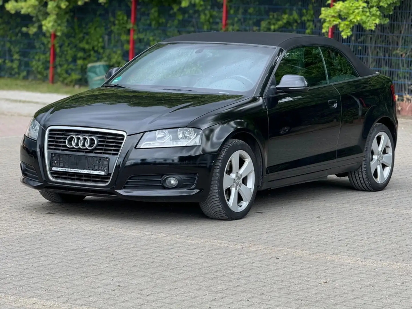 Audi A3 1.8 TFSI Cabriolet * LEDER * PDC Zwart - 2