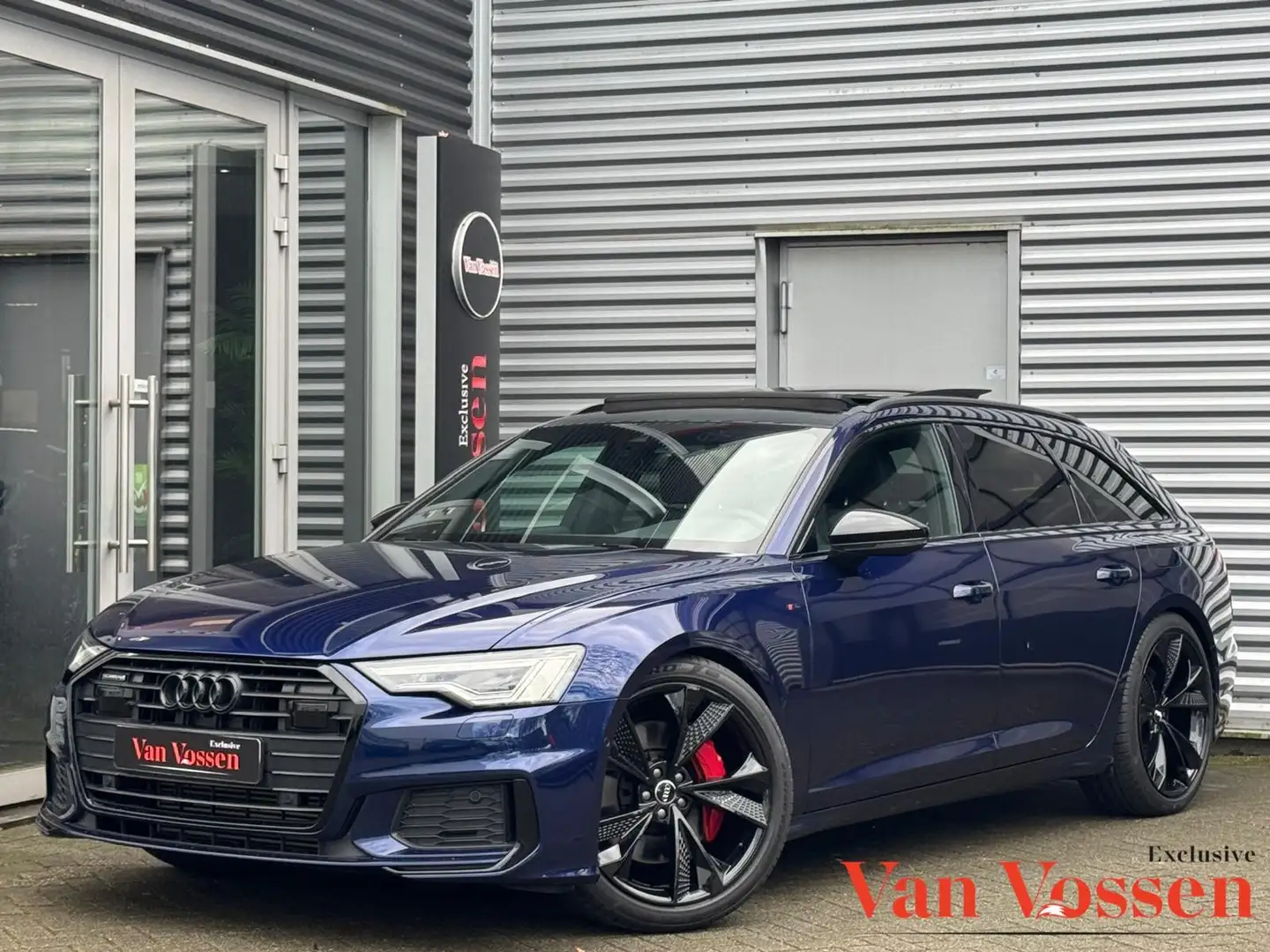 Audi A6 Avant 55 TFSI e Quattro|3X S-Line|Pano|Camera|Carp Blauw - 1