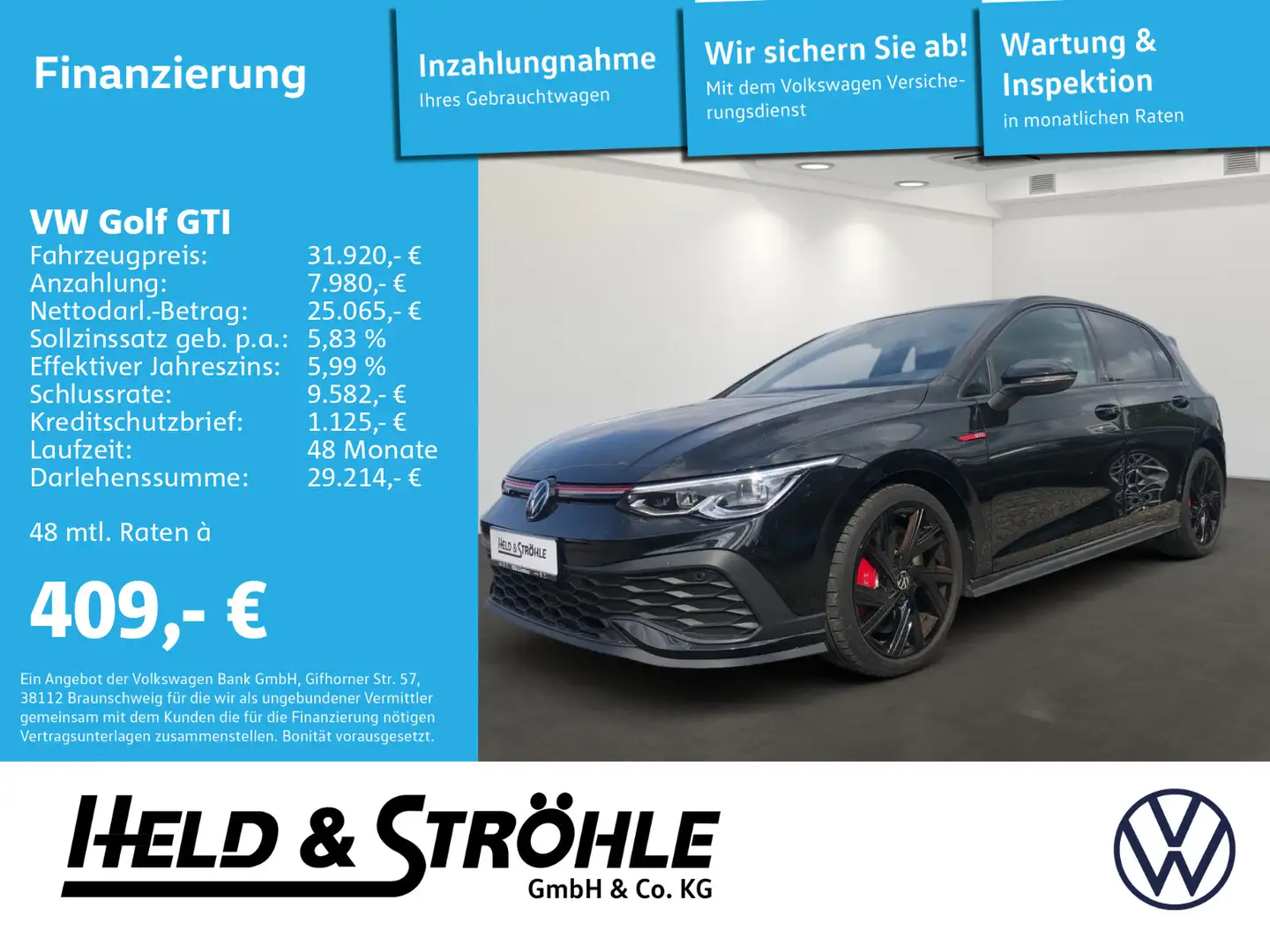 Volkswagen Golf GTI Clubsport 2.0 TSI DSG 18 ACC LED+ NAVI Black - 1