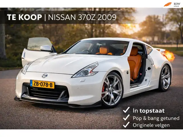 Nissan 370Z 3.7 V6 parelmoer, nieuwstaat! supersound uitlaten!