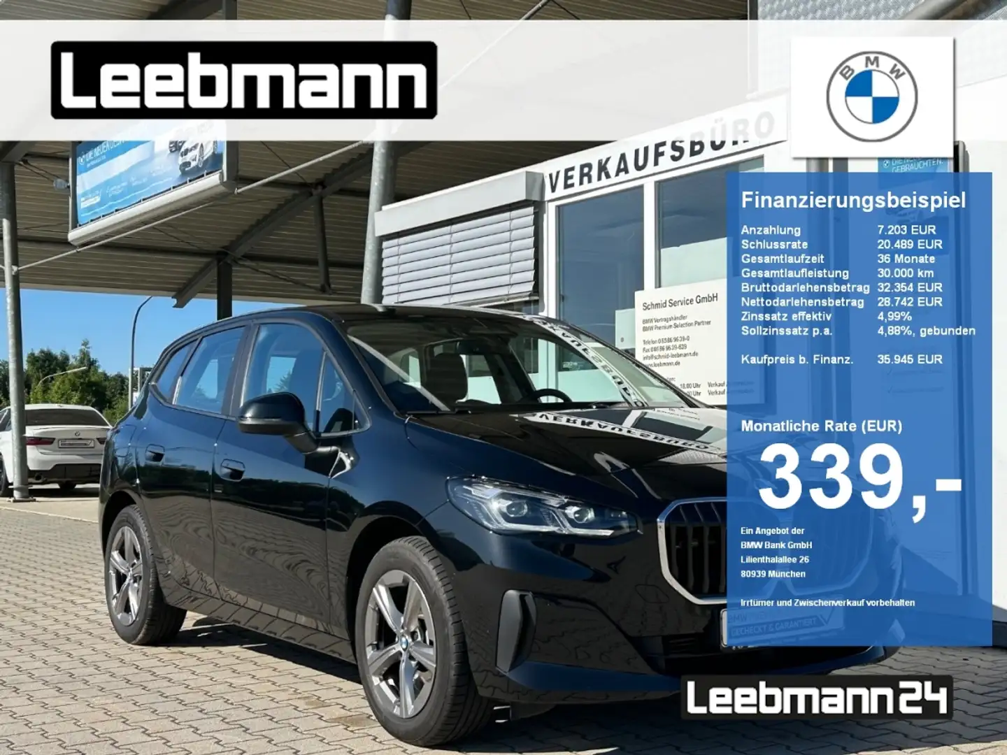 BMW 223 d xDrive Active Tourer AHK GARANTIE-06/2028 Noir - 1