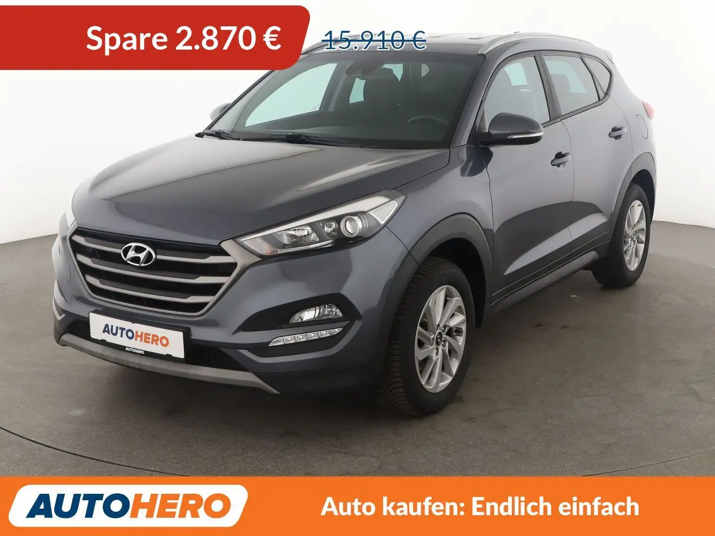 Hyundai TUCSON 1.6 Advantage blue 2WD*NAVI*TEMPO*CAM*PDC*SHZ* Grau - 1