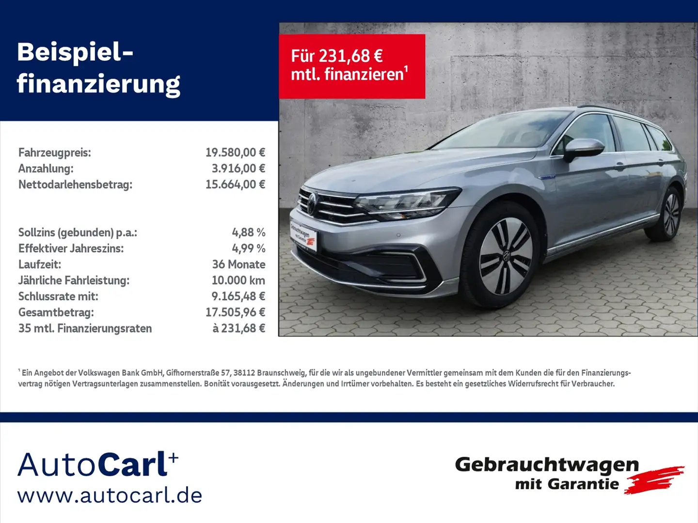 Volkswagen Passat Variant GTE 1.4 TSI DSG BusinessPrem./SHZ KLIMA LED NAVI Argent - 1