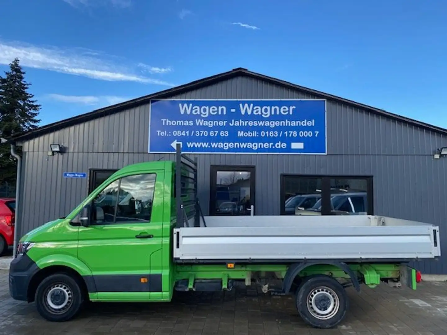 Volkswagen Crafter Pritsche 35 MR 2.0 TDI 102PS Klima APP AHK DAB Vert - 1