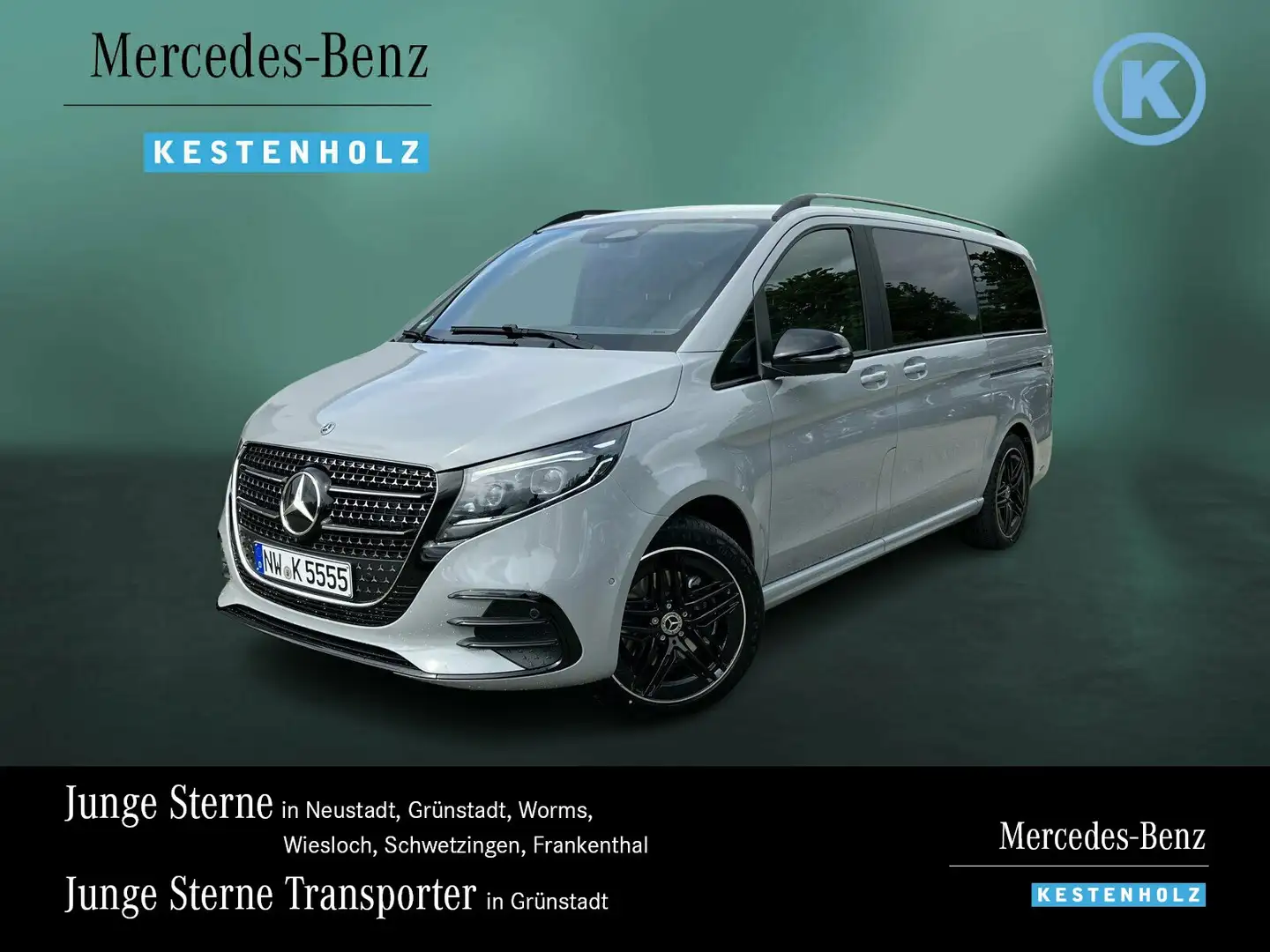 Mercedes-Benz V 300 V300d 4M Avantg. Lang AMG+AHK+Airmatic+Pano+Standhz. Grau - 1