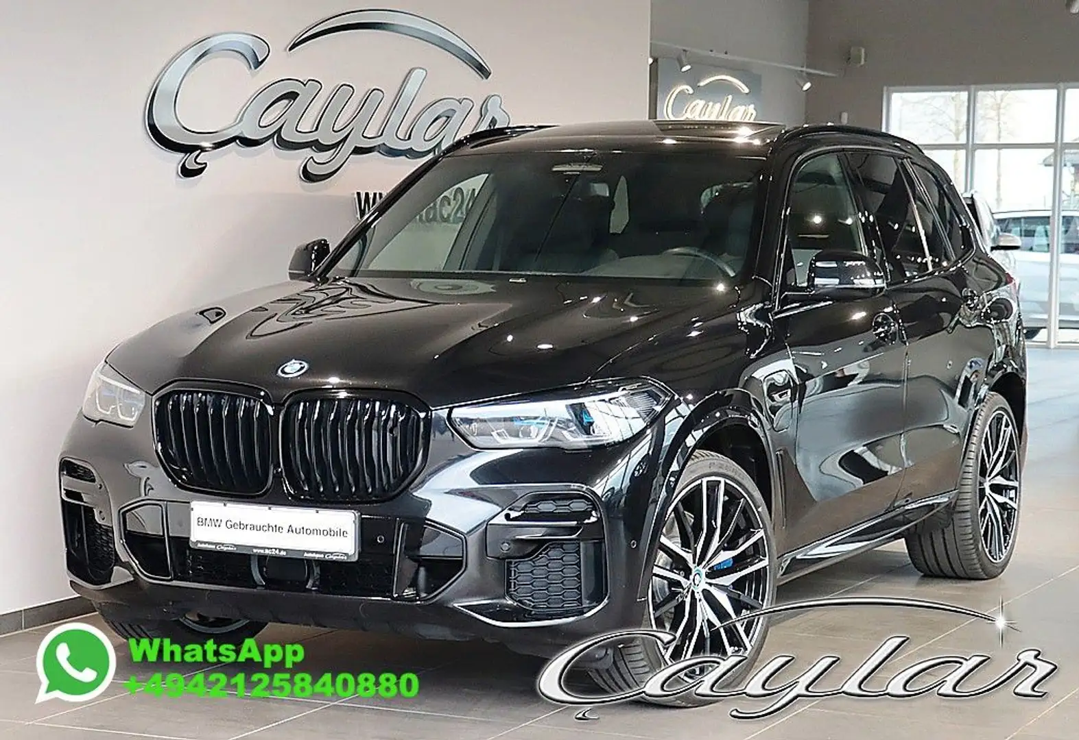 BMW X5 45e M SPORT NIGHT VISION MASSAGE BELÜFTET B&W Zwart - 1
