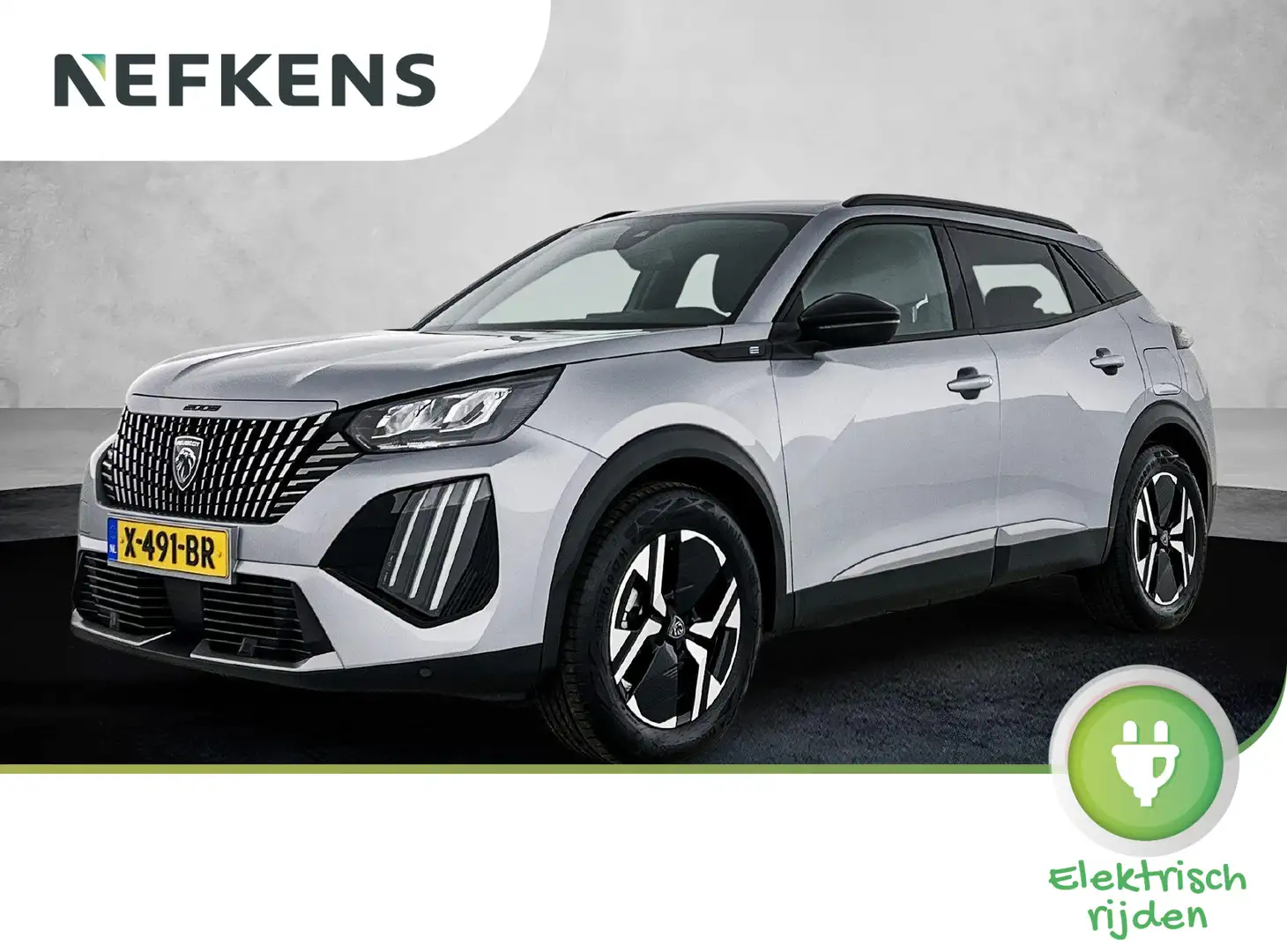 Peugeot e-2008 SUV EV Allure 54 kWh 156pk | NIEUW MODEL! | 406km Szary - 1
