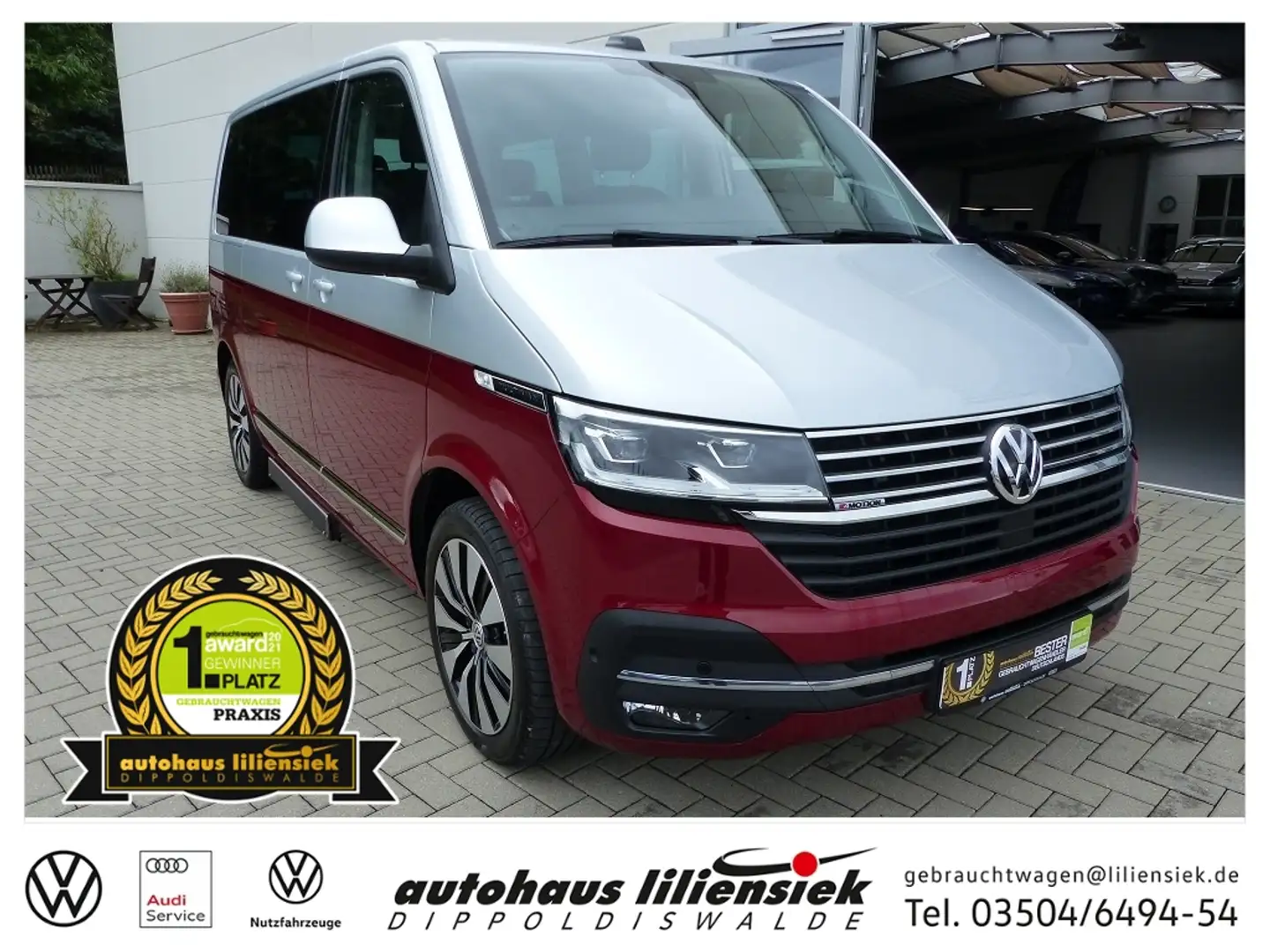 Volkswagen T6.1 Multivan Cruise 2.0 TDI 4Motion 7Aut *AHK*Sthz*LED* Argent - 1