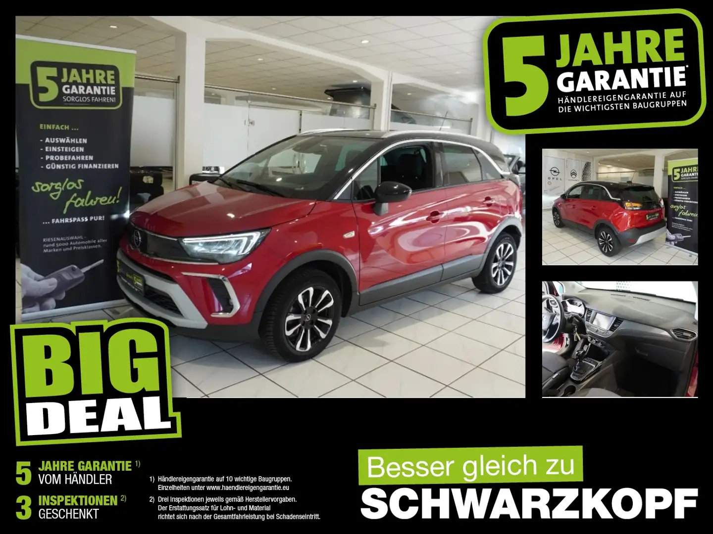 Opel Crossland 1.2T Sitzheizung,Lenkradheizung Rot - 1