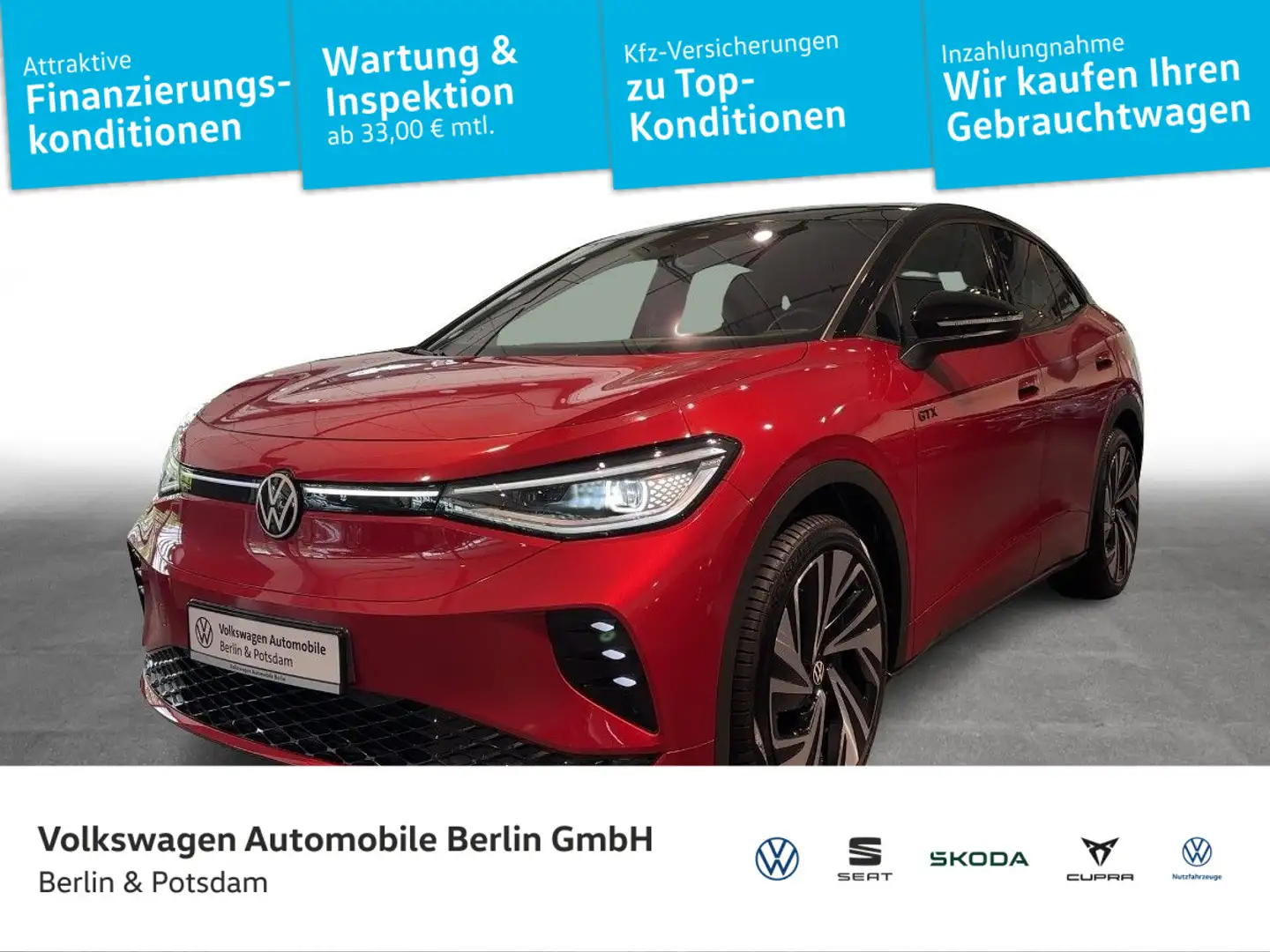 Volkswagen ID.5 GTX 4x4 NAVI MATRIX-LED 77kWh DCC Rood - 1