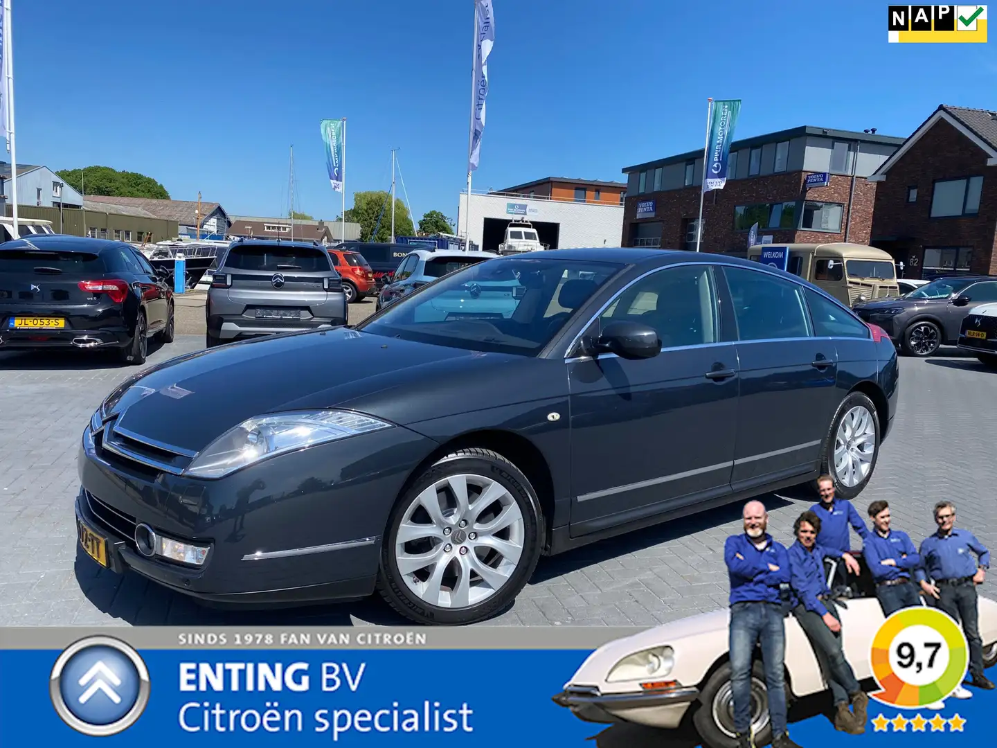 Citroen C6 3.0 HdiF V6 EXCLUSIVE STANDKACHEL STIPT OH Gris - 1