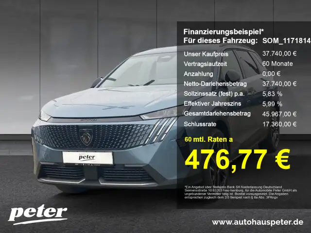 Peugeot 5008 5008 Allure Hybrid 136PS eDSC +Navi+Winter-Paket
