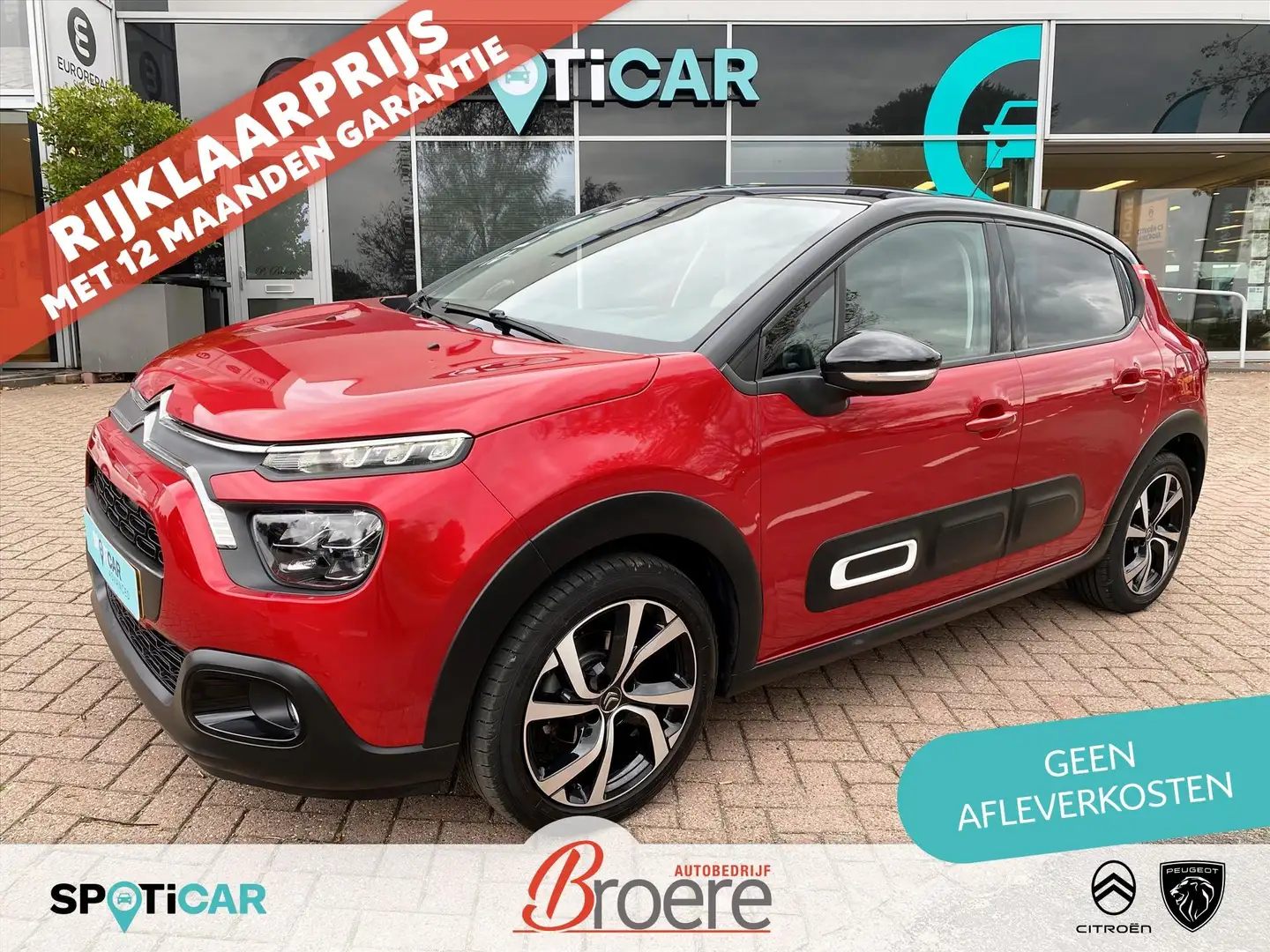 Citroen C3 1.2 83pk Shine | comfort seats, camera, parkeersen Rouge - 1