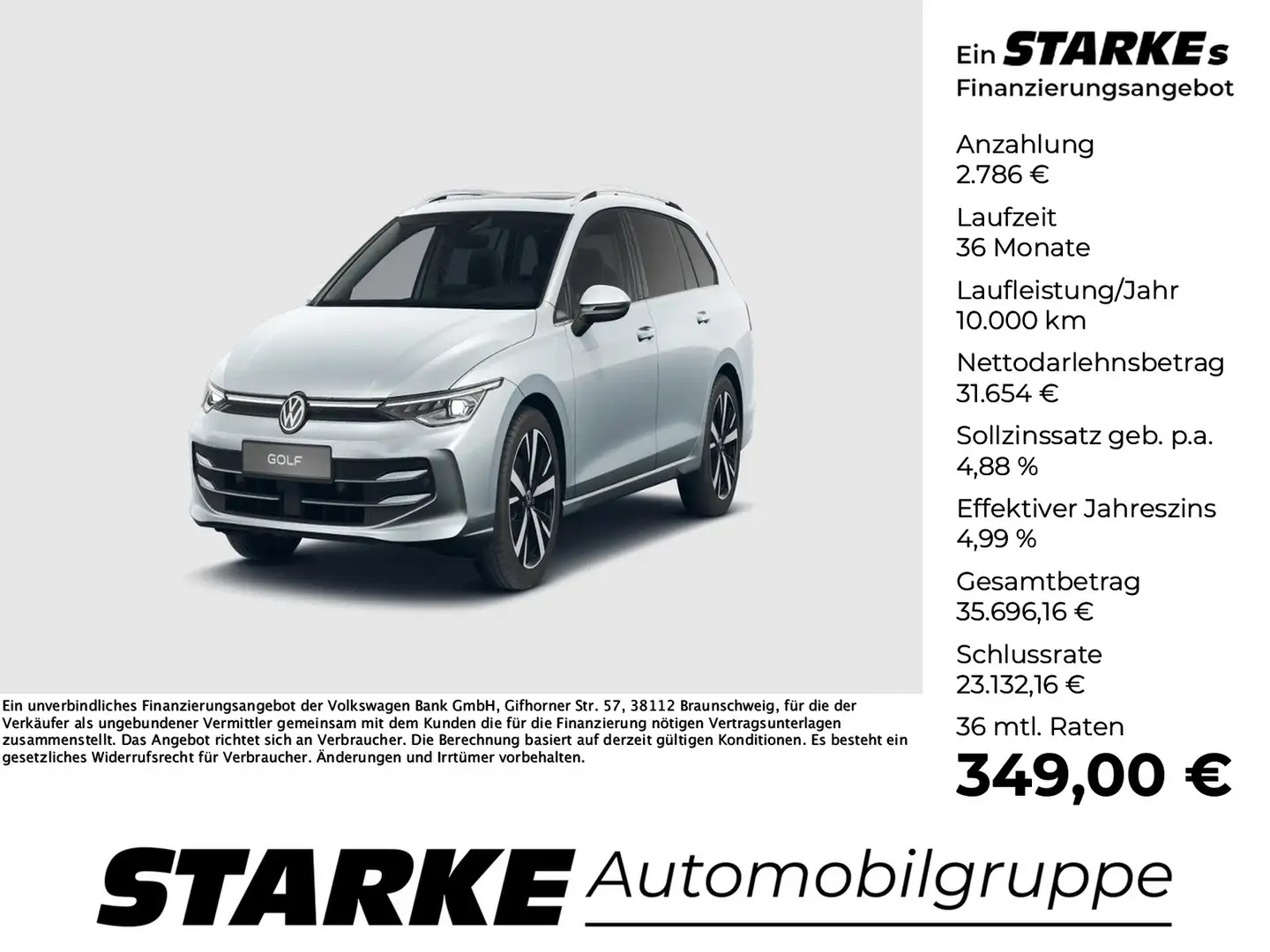 Volkswagen Golf Variant 1.5 eTSI DSG Style Silber - 1