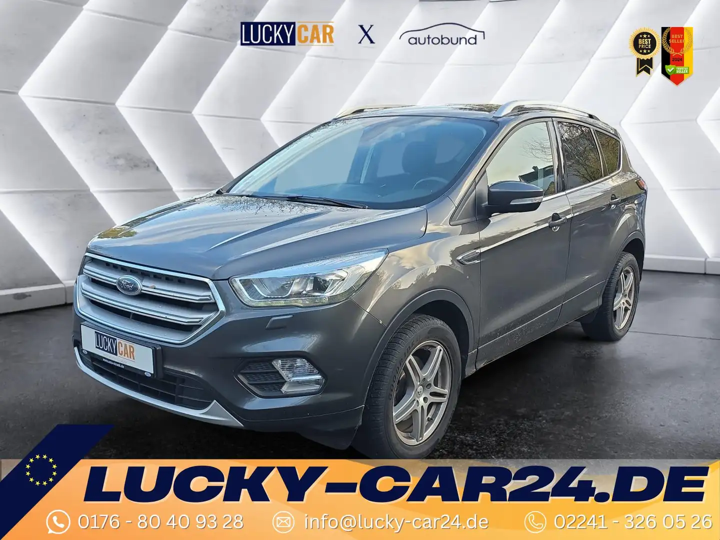 Ford Kuga 1.5C&C//NAVI//TEMPOMAT//WINTERKOMPLETTRÄDER ALU... Grau - 1