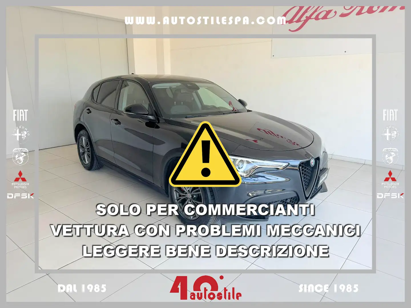 Alfa Romeo Stelvio 2.2D 180 CV RWD Executive COMMERCIANTI Legg. Bene Noir - 1