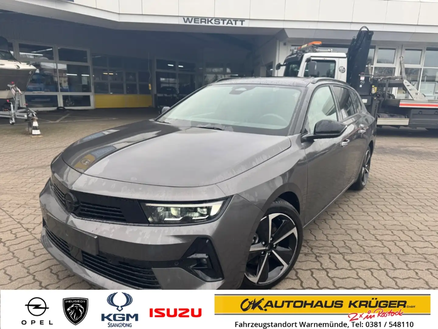 Opel Astra L ST GS 1.2 Turbo in Vollausstattung Grijs - 1