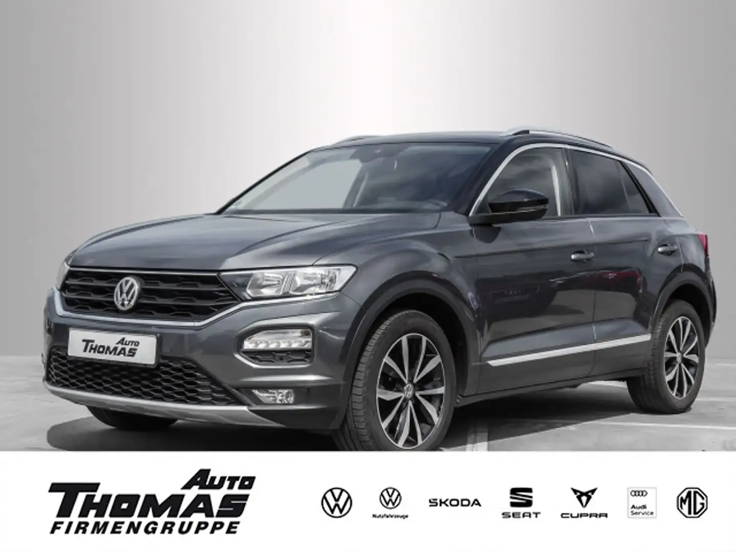 Volkswagen T-Roc Style 1.0 TSI AHK+PDC+NAVI+SHZ+KLIMA Grau - 1