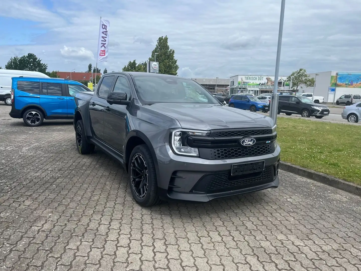 Ford Ranger MS-RT DOKA 4WD/AHK/360°/ROLLO/B&O Grigio - 1