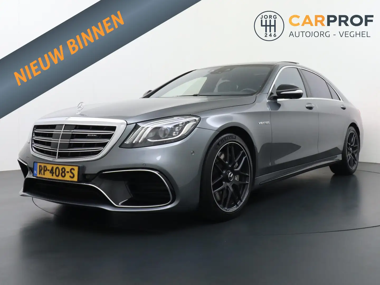 Mercedes-Benz S 63 AMG 4Matic+ Lang HUD | Pano |  NAP | Grijs - 1