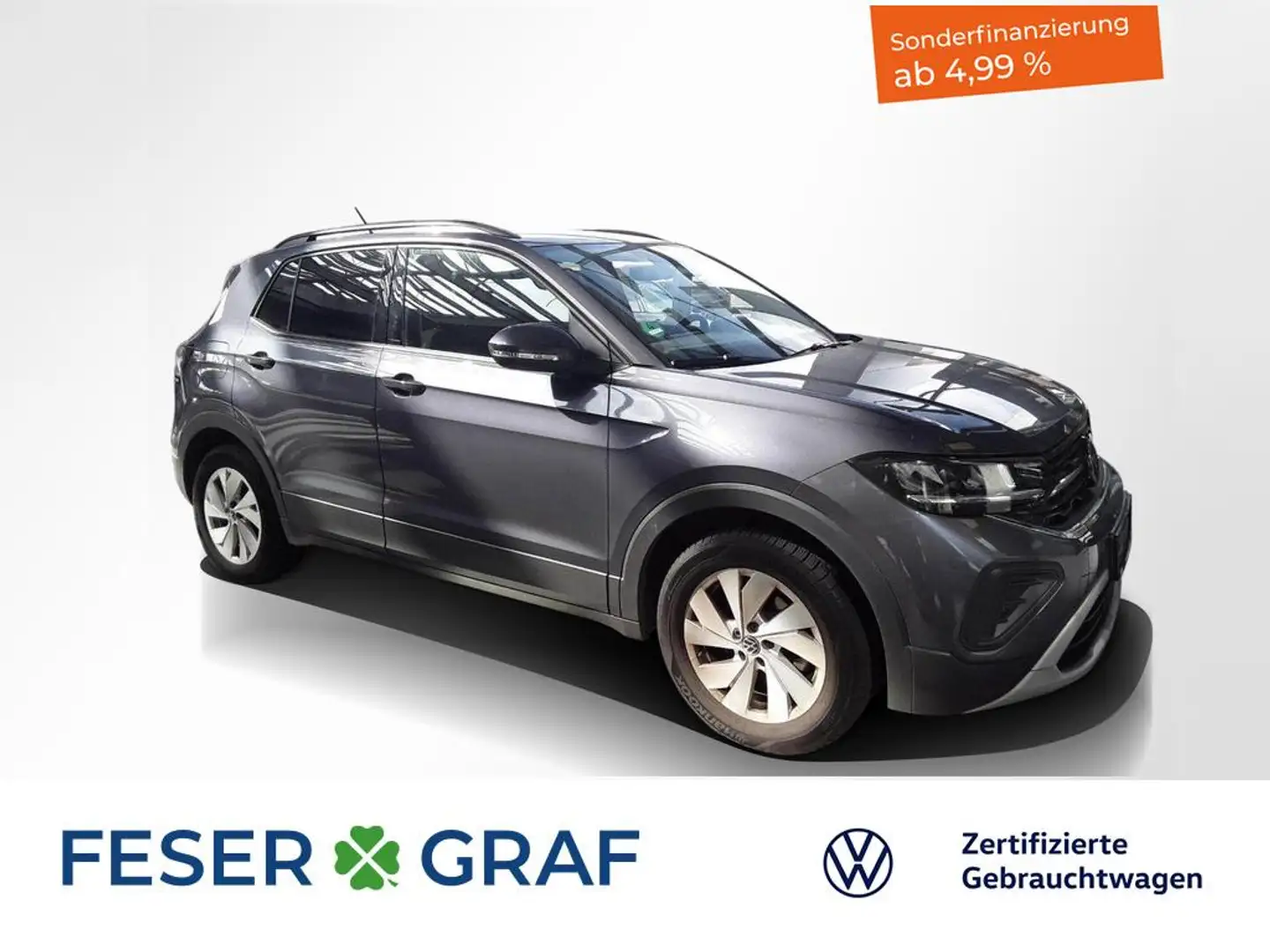 Volkswagen T-Cross 1.0 TSI Life LED Navigation Kamera Gris - 1
