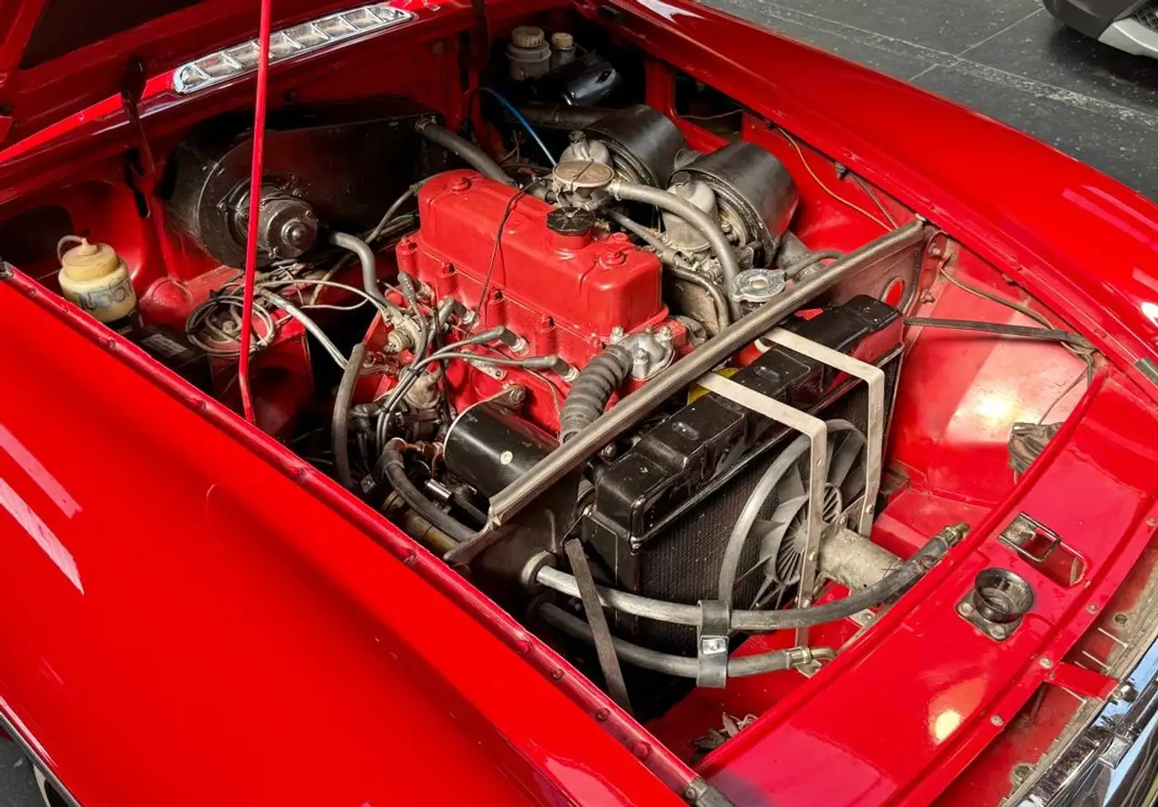 MG MGB B Roadster 1.8L 97 ch Tartan Red Historique et suivi d’entretien État exceptionnel, foto 10