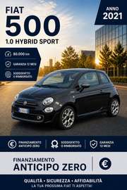 2021 1.0 hybrid Sport 70cv + Tetto