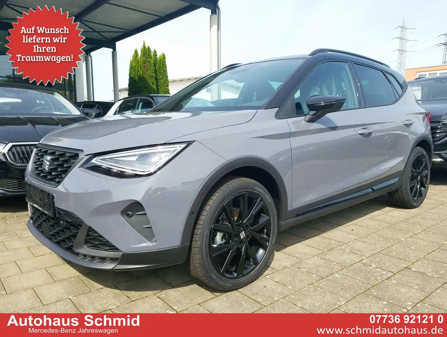 SEAT Arona FR Black Edition 1.0 TSI 85 kw, 7- Gang Fahrass... Grau - 1