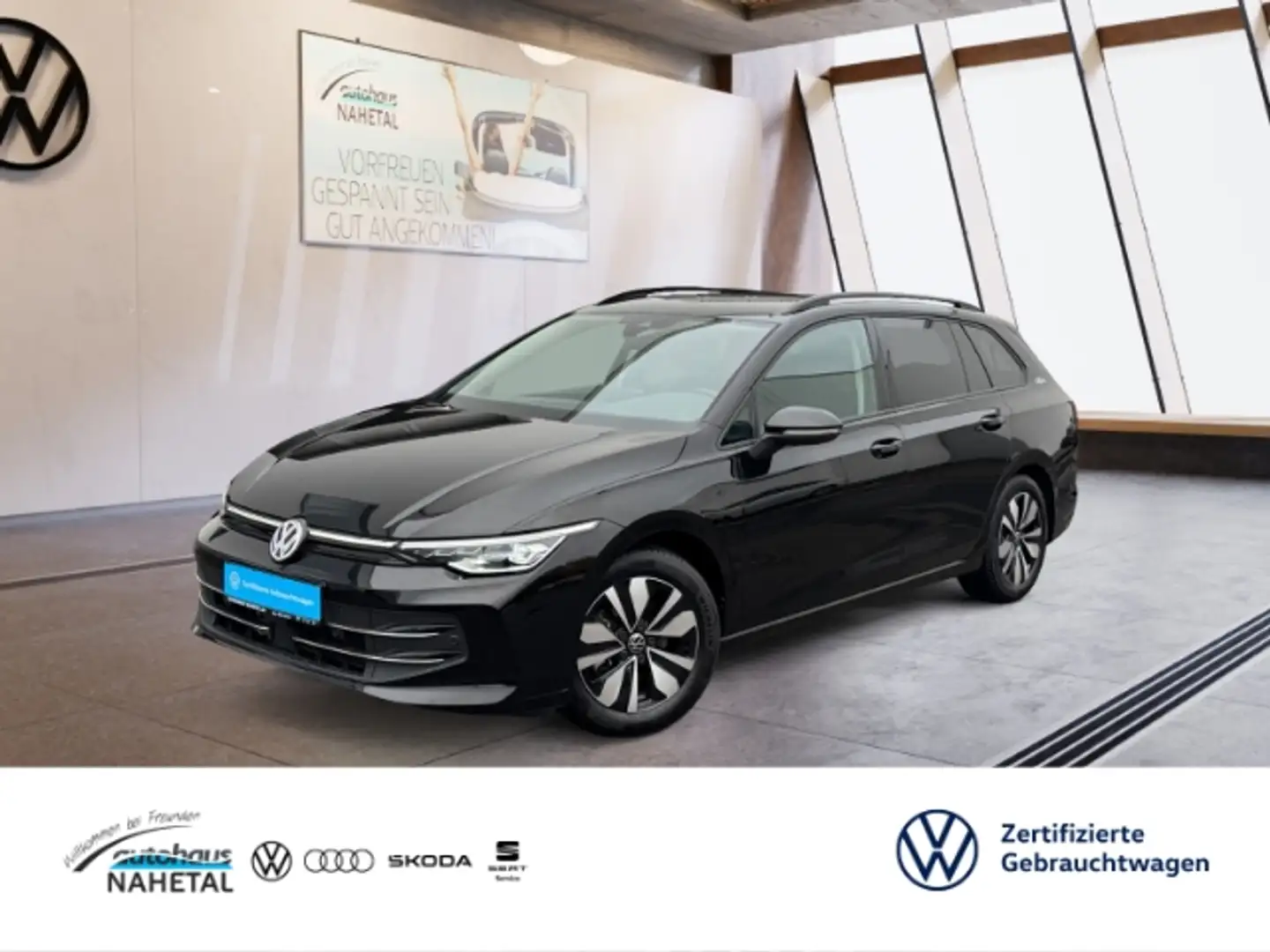 Volkswagen Golf Variant 1.5eTSI DSG Goal LED+ NAVI AHK ACC 3Z-KLIMA TRAVEL Schwarz - 1