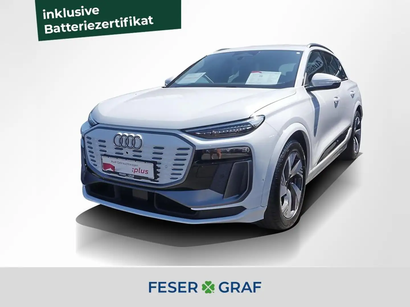 Audi Q6 e-tron e-tron 55 qu. 2x S line 360° Matrix Tech plus Blanc - 1